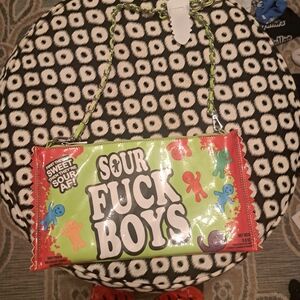 Dolls Kill Sour Candy Clutch - Green and Red